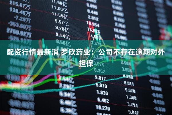 配资行情最新消 罗欣药业：公司不存在逾期对外担保